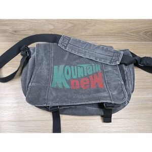 Mountain Dew (Pepsi co Promo Bag) Canvas - distressed - Vtg.- Y2K- Messenger Bag
